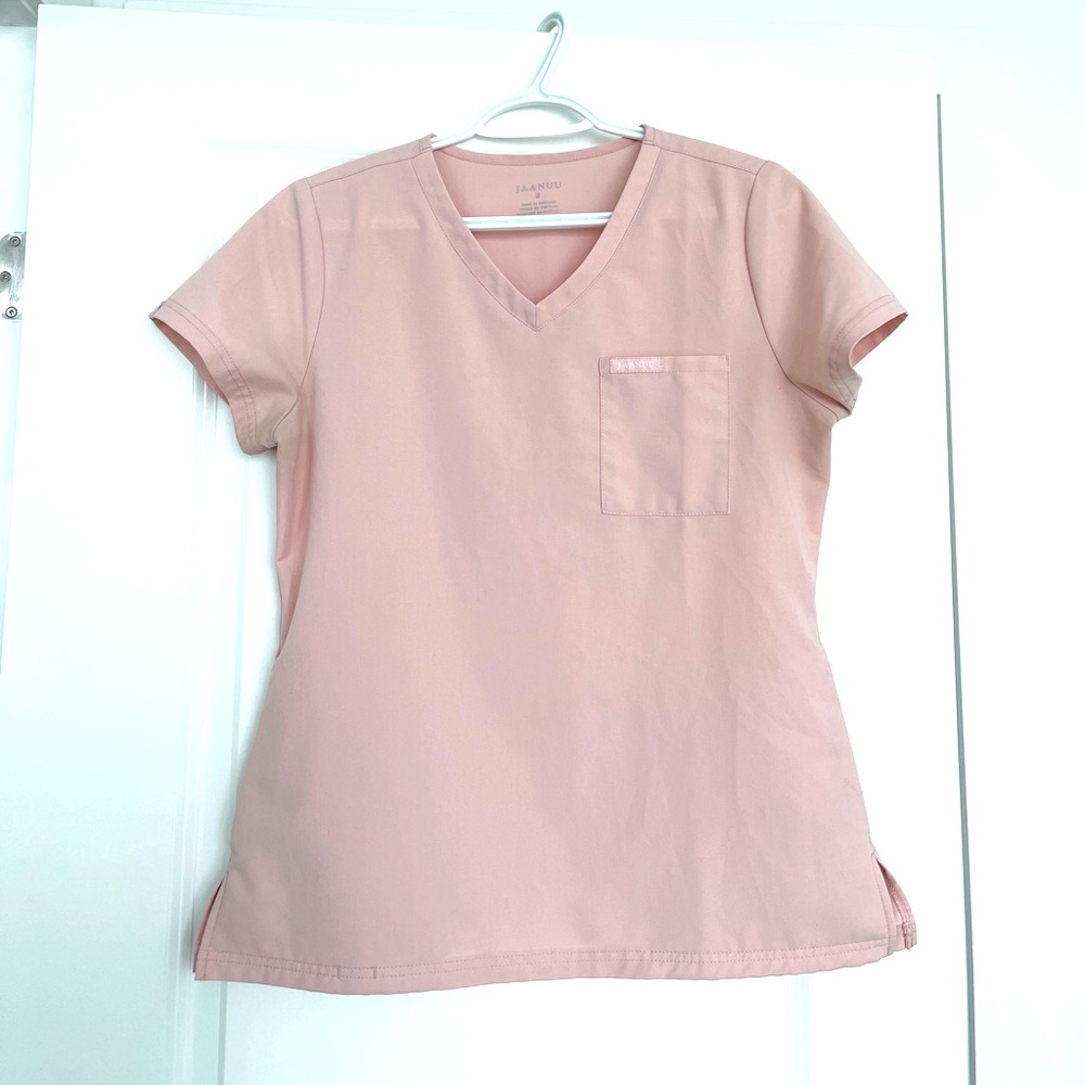 Jaanuu Blushing Pink Scrub Top